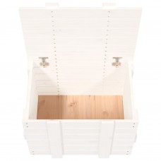 Uzglabāšanas kaste, balta, 58x40,5x42 cm, priedes masīvkoks