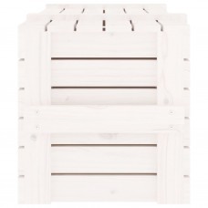 Uzglabāšanas kaste, balta, 91x40,5x42 cm, priedes masīvkoks