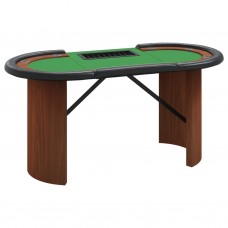 Pokera galds ar žetonu trauku, 10 personām, 160x80x75 cm