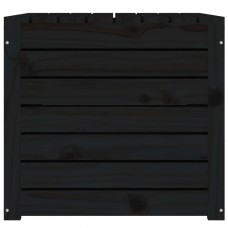 Dārza kaste, melna, 101x50,5x46,5 cm, priedes masīvkoks
