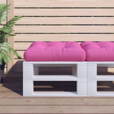 Palešu dīvāna spilvens, 58x58x10 cm, rozā oksforda audums