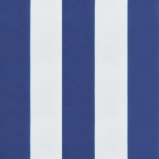 Spilveni, 6 gab., zilas un baltas svītras, 40x40x3 cm, audums