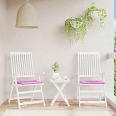 Dārza krēslu matrači, 2 gab., 40x40x3 cm, rozā, audums