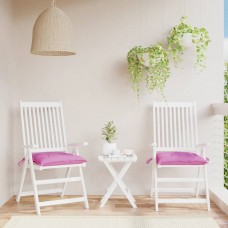 Dārza krēslu matrači, 2 gab., rozā, 40x40x7 cm, audums