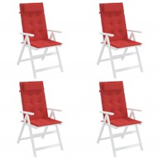 Dārza krēslu spilveni, 4 gab., sarkans oksforda audums