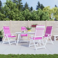 Dārza krēslu spilveni, 4 gab., rozā oksforda audums