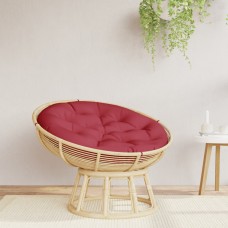 Krēslu spilvens, apaļš, ø100 x11cm, oksforda audums, vīnsarkans
