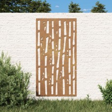 Dārza sienas rotājums, 105x55 cm, tērauds, rūsas efekts