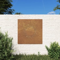 Dārza sienas rotājums, 55x55 cm, tērauds, rūsas efekts