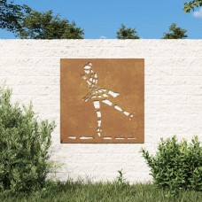 Dārza sienas rotājums, 55x55 cm, tērauds, rūsas efekts