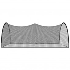 Beisbola tīkls, melns, 500x400x250 cm, poliesters