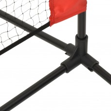 Tenisa tīkls, melns, sarkans, 300x100x87 cm, poliesters