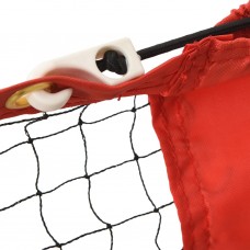 Tenisa tīkls, melns, sarkans, 400x100x87 cm, poliesters