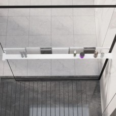 Plaukts dušas sienai, balts, 115 cm, alumīnijs