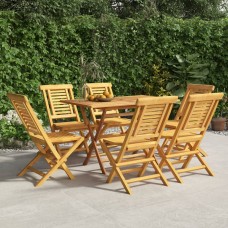 Saliekami dārza krēsli, 6 gab., 47x63x90 cm, masīvs tīkkoks