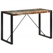 Virtuves galds, 120x55x76 cm, pārstrādāts masīvkoks