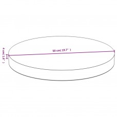 Galda virsma, ø50x4 cm, bambuss