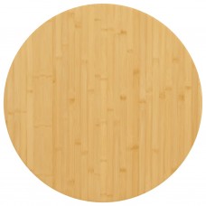 Galda virsma, ø60x4 cm, bambuss