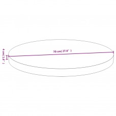 Galda virsma, ø70x4 cm, bambuss