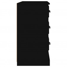 Kumode, 104,5x35,5x67,5 cm, inženierijas koks, melna