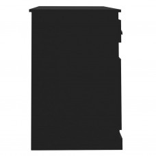 Rakstāmgalds ar atvilktnēm, 115x50x75 cm, melns