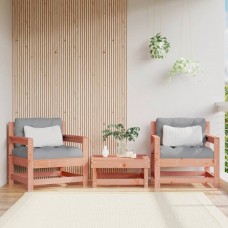 Dārza krēsli ar matračiem, 2 gab., duglasa egles masīvkoks