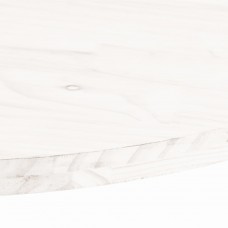 Galda virsma, balta, 90x45x2,5 cm, priedes masīvkoks, ovāla