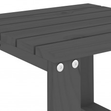 Dārza galds, pelēks, 40x38x28,5 cm, priedes masīvkoks