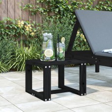 Dārza galds, melns, 40x38x28,5 cm, priedes masīvkoks