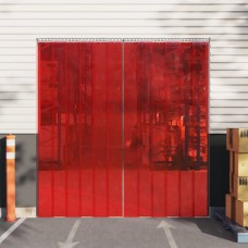 Durvju aizkars, sarkans, 300 mm x 2,6 mm, 10 m, pvc