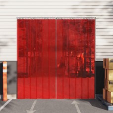 Durvju aizkars, sarkans, 300 mm x 2,6 mm, 25 m, pvc