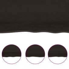 Galda virsma, tumši brūna, 100x50x(2-4) cm, ozola masīvkoks