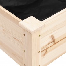 Puķu kaste ar ieliktni, 118x59x76 cm, egles masīvkoks