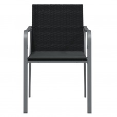 Dārza krēsli ar matračiem, 6 gab., 56x59x84 cm, pe rotangpalma