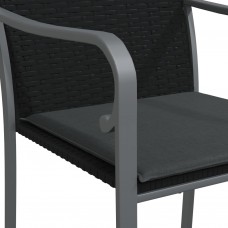 Dārza krēsli ar matračiem, 6 gab., 56x59x84 cm, pe rotangpalma