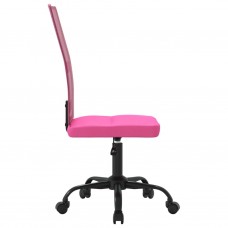 Biroja krēsls, regulējams augstums, rozā, sietveida audums