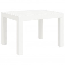 Dārza galds, balts, 59x47x40 cm, pp