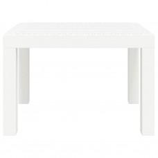 Dārza galds, balts, 59x47x40 cm, pp