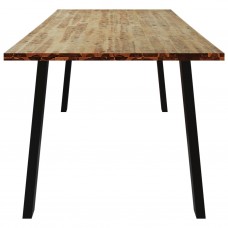 Virtuves galds, 200x90x75 cm, akācijas masīvkoks