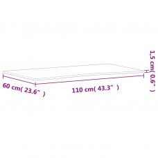Rakstāmgalda virsma, 110x(55-60)x1,5 cm, dižskābarža masīvkoks