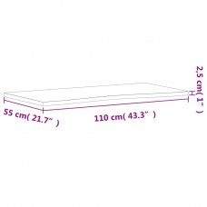 Rakstāmgalda virsma, 110x(50-55)x2,5 cm, dižskābarža masīvkoks