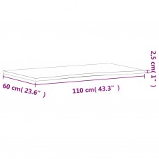 Rakstāmgalda virsma, 110x(55-60)x2,5 cm, dižskābarža masīvkoks
