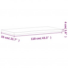 Rakstāmgalda virsma, 110x(50-55)x4 cm, dižskābarža masīvkoks