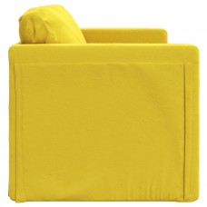 Grīdas dīvāngulta, tumši dzeltena, 122x204x55 cm, samts