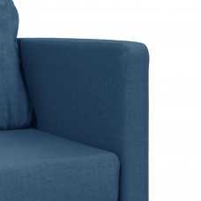 Grīdas dīvāngulta, zila, 112x174x55 cm, audums