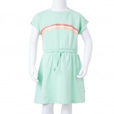 Bērnu kleita ar aukliņu, spilgti zaļi, 92