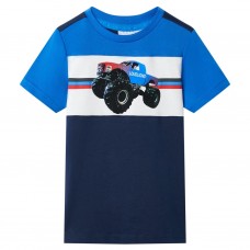 Bērnu t-krekls, zils un tumši zils, 104