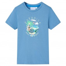 Bērnu t-krekls, vidēji zils, 104