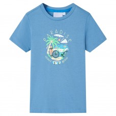 Bērnu t-krekls, vidēji zils, 116