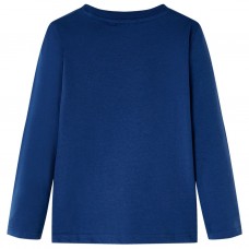 Bērnu krekls ar garām piedurknēm, džinsa zils, 140
